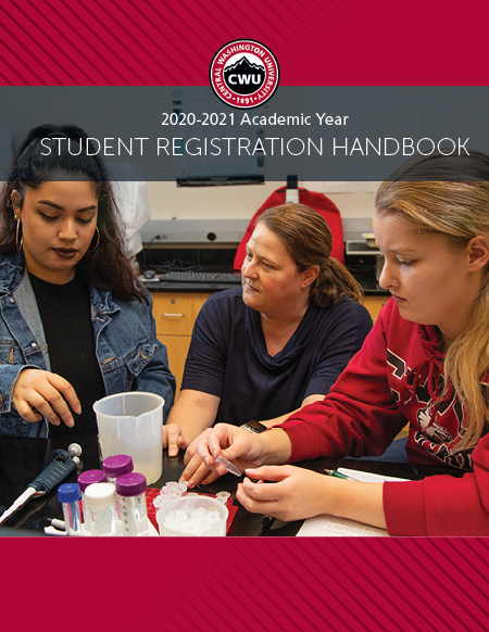 2020-2021 CWU Student Registration Handbook Catalog Cover