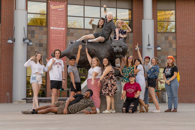 Students Around the Wildcat at CWU